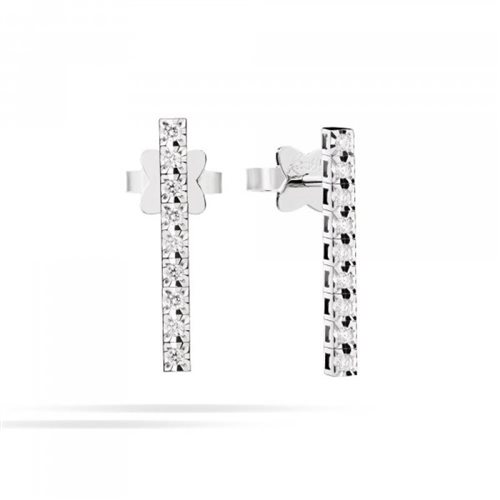 Orecchini Recarlo Donna Face Cube in Oro bianco Diamante 0.33 Ct E39PD286/D033 - E39PD286/D033